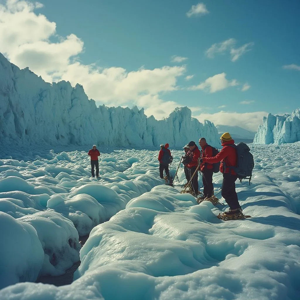 Caminata por glaciar patagónico